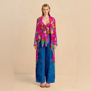 Cult Gaia - Rea Top in Abstract Garden fabric